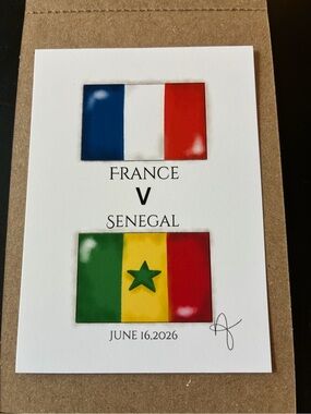 A Little Shop In NYC World Cup 2026 France v Senegal Mini Print (Not Inciardi)